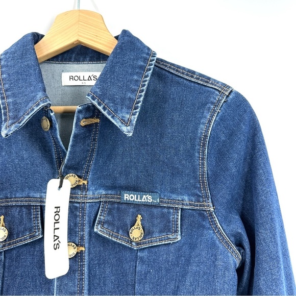 NEW Rolla’s Denim button Dress Sz S - Picture 8 of 9